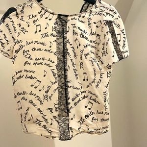 Alice and Olivia silk blouse in small